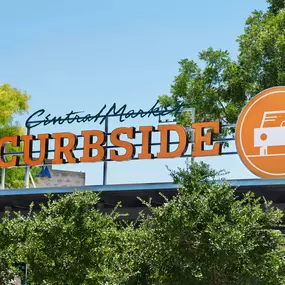 Nearby grocery store central market with curbside pickup