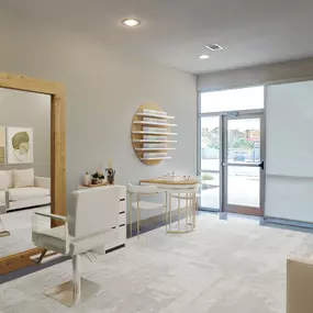 Live work space as a hair and nail studio at Camden Lamar Heights apartments in Austin, TX