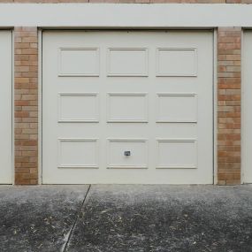 three garage doors
