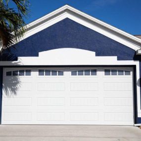 Blue Home after garage door installation