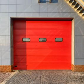 Red Commercial Garage Door