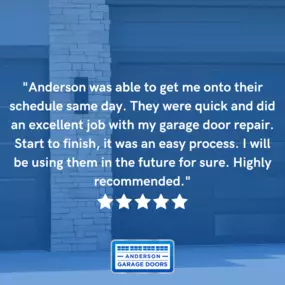 Anderson garage doors review