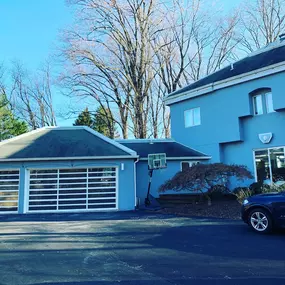 Residential glass garage door