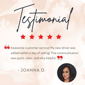 We love hearing from our amazing customers! Tell us about your experience with our agency.