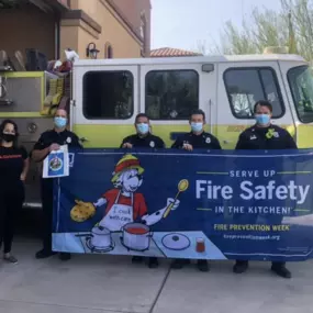 We enjoyed meeting the local Sahuarita firefighters and donating Fire Prevention Kits