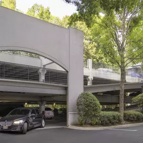 Covered parking garage at Camden Phipps in Atlanta GA