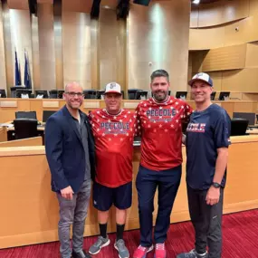 We had the opportunity to visit with Councilman Brian Knudsen at Las Vegas City Hall after winning the state title!