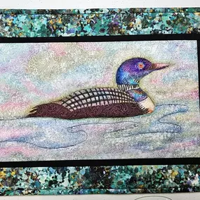 Come learn all about using watercolor pencils on fabric to create unique and beautiful pieces of art. Tracy Szanto of Dreamland Fiber Art will supply a pre-stitched fabric panel, the Inktense Pencils and the tools for you to make your loon special. Once you learn the techniques, you will want to go home and do it over and over again. Class is Saturday October 12th from 10-3. Cost is $100 and includes supplies.