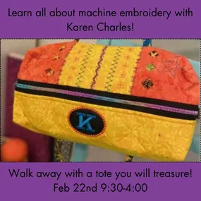 Make this year the year you take your sewing craft to the next level. The possibilities are endless when you have an embroidery machine. Join us on Feb 22nd to get hands on experience. We will provide the machines, all the materials, and even lunch. All you have to do is bring your imagination and creativity. Sign up today: https://bit.ly/4gkjzNx