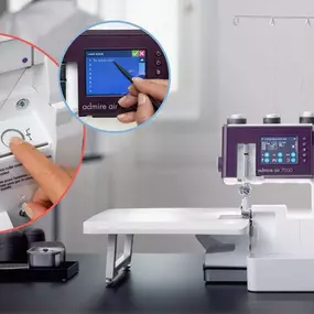 The PFAFF® admire™ air 7000 one-touch air-threading coverlock machine has great ease-of-use features and provides beautiful results. With all of the premium capabilities you want in a top-of-the-line coverlock, it's the perfect complement to your sewing machine.