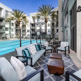 camden main and jamboree apartments irvine ca outdoor lounge with fireplace