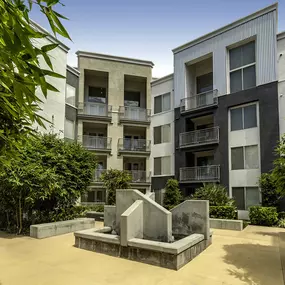 camden crown valley apartments irvine ca water fountain courtyard