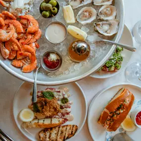 Fresh oysters and seafood from our oyster bar