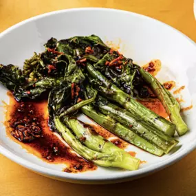 Fall 2022 Charred Chinese Broccoli (Gluten Free, Vegan)