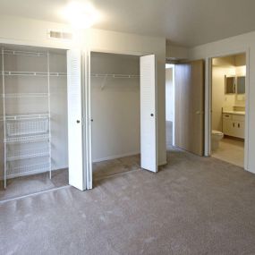 Bedroom with Large Closets