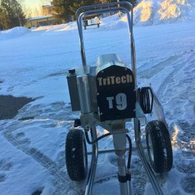 Customers from the Arctic Circle in Finland love the TriTech difference! Featuring our T9, the Precision Motor Control ensures seamless spraying, while its rust-free fluid manifold guarantees longevity. 
Learn more at: https://tritechindustries.com/