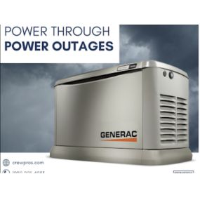 A whole home Generac generator from CrewPros can ensure your home stays bright even in the worst of mid-south storms.