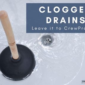 When you start resorting to DIY methods to clear your clogged drain, it may be time to contact the professional team at CrewPros! We can swiftly locate and fix your problem. For all your plumbing needs, get in touch with CrewPros!
