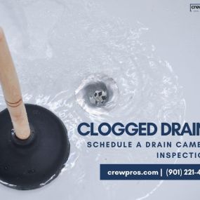 Get to the root of your plumbing problems with a drain camera inspection. Are you dealing with mysterious clogs that just won’t budge? CrewPros is here to help! Contact us to schedule service today!