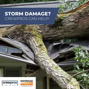 Did you experience storm damage from the remnants of Hurricane Francine? The professionals at CrewPros are available to help. From roof damage to water damage, we have a crew ready to access the areas in need of repair inside or outside your home. We are trained in all aspects of remodeling, roofing, plumbing, and electrical issues. Contact us today for emergency repair services.