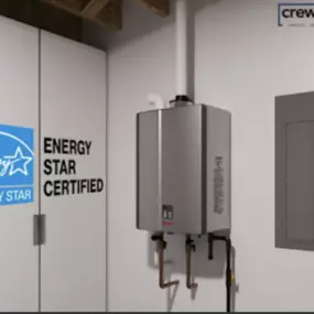 A tankless water heater would be ideal for your home if you have a large family. Let CrewPros install your brand-new tankless water heater today!