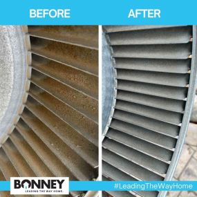 Air Handler Blower Motor - Before & After Cleaning