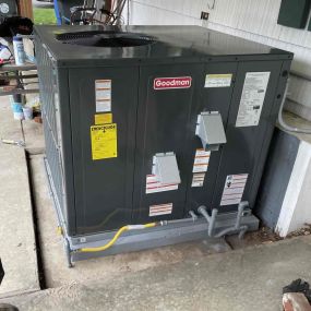 Install of 3.5 ton Ground Gas Electric Package  HVAC Unit