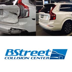 B Street Collision Center Before and after