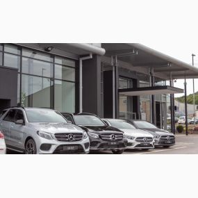 Front of the Mercedes-Benz Huddersfield dealership