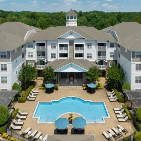 Pool with sun deck