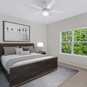 Contemporary style bedroom