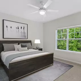 Contemporary style bedroom