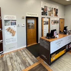 Interior of LL Flooring #1007 - Manchester | Check Out Area