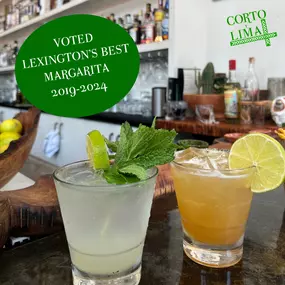 We are honored to have been voted Lexington’s BEST Margarita! We hope to see you and serve you a refreshing cocktail soon.