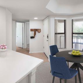 Open concept kitchen and dining area