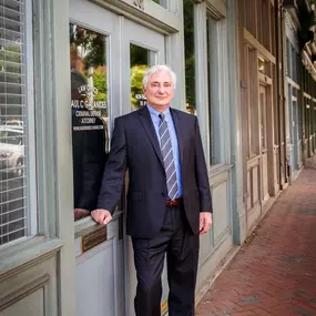 Front door of the Law Office of Paul C. Galanides