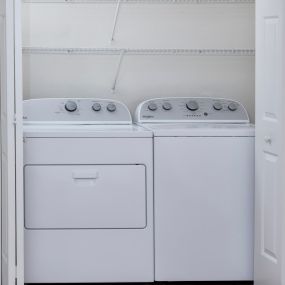 Full-size washer and dryer in all apartment homes at Camden Lago Vista in Orlando, FL