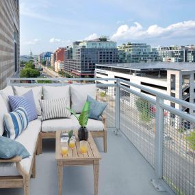 Balcony Overlooking Nationals Stadium and The U.S. Capitol Building