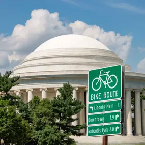 Jefferson Memorial and Washington Monument