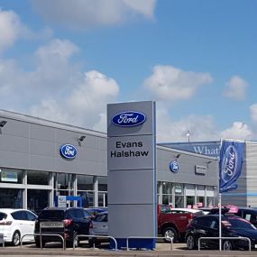 Facing the Ford Cardiff dealership