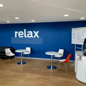 Waiting area inside the Ford Cardiff showroom