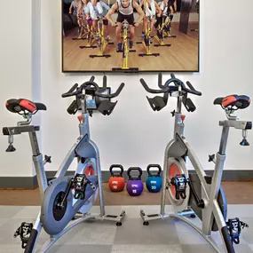 Yoga spin studio at Camden Gallery Apartments in Charlotte, NC