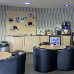 Waiting area inside the Mercedes-Benz Wakefield showroom