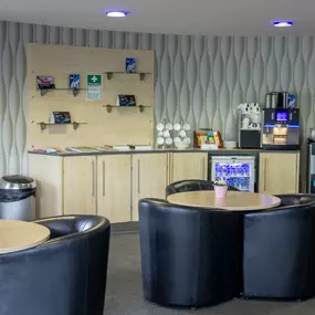 Waiting area inside the Mercedes-Benz Wakefield showroom