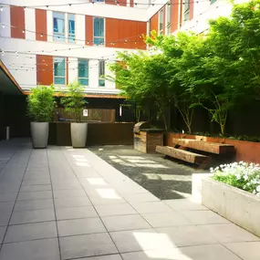 exterior apartment courtyard