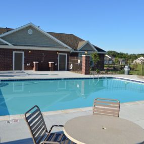 The pool at Lynbrook Apartment Homes and Townhomes