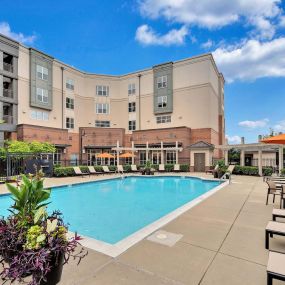 Swimming pool at Camden College Park apartments in College Park, MD