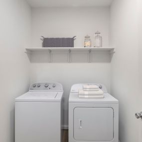 Contemporary style renovated apartment laundry at Camden College Park