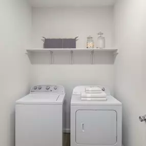 Contemporary style renovated apartment laundry at Camden College Park