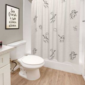 Bathroom at Chateau La Fayette Apartments